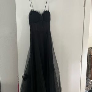 Black silhouette dress